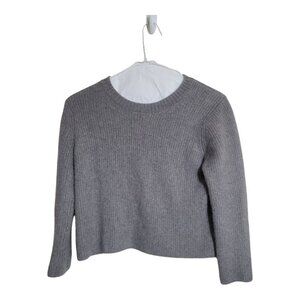 Banana Republic Sweater Women M RELAXED RIBBED MINK HEATHER Cashmere Minimalist